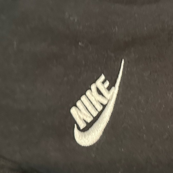 Nike S Women's Blk Long Sleeve Hooded Full Zip Up Athletic Track Logo Jacket EUC - Picture 4 of 4